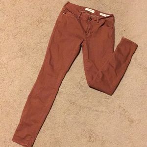 Bullhead jegging, size 3, rusty brown
